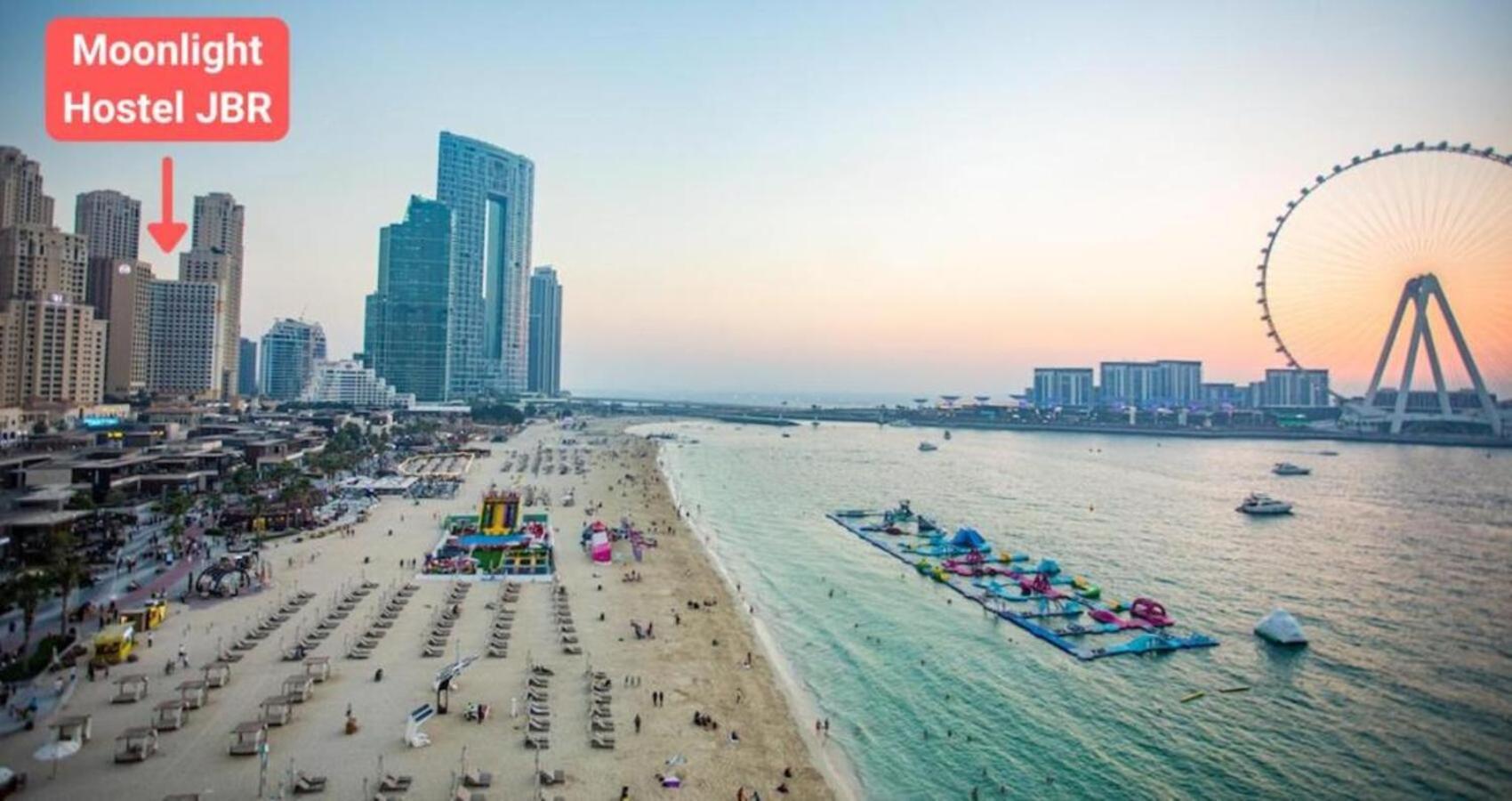 Moonlight Hostel Jbr - 2Min Walk To Jbr Beach - Gym - 2Min Metro Station - Poll 두바이 외부 사진